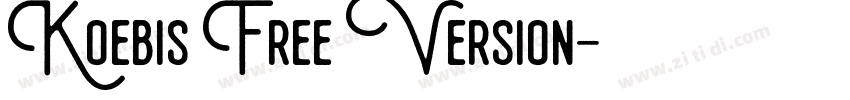 Koebis Free Version字体转换